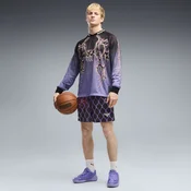 PUMA Melo Asteriks Printed Mesh 7 Basketball Shorts Men, Men, Lavender Alert/Black, XL