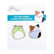 Emajlirane značke Fizz Squishmallows – Cam in Wendy, 2 kosa