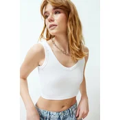 Trendyol Milla Ženska majica TWOSS24AL00029, Bela