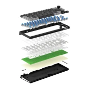 Tastatura mehanicka Gaming Fantech MK919 Atom PRO66 siva (Blue switch)