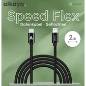 alkaya Speed Flex Kabel USB-C zu Lightning 2 m weiß