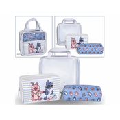 Disney Disney Andi in Stitch Komplet potovalnih kozmetičnih torbic različnih velikosti, torbice na zadrgo, 3 kosi