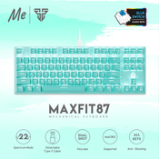 Tastatura Mehanicka Gaming Fantech MK856 RGB Maxfit 87 (Blue switch) Mint Edition