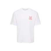 Only & Sons Majica ONSFRED rdeča / bela