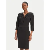 Simona Corsellini Cocktail obleka A25CPAB01101 Črna Slim Fit