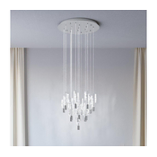 Eglo 390477 - Viseči LED lestenec ALEMDINA, 15xLED, 2,6 W, 230 V, 2200/3000/4000 K, krom