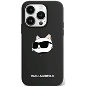 Karl Lagerfeld KLHMP15XSCHPPLK iPhone 15 Pro Max 6.7 black hardcase Silicone Choupette Head MagSafe (KLHMP15XSCHPPLK)