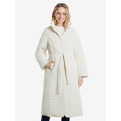 Creamy Womens Quilted Winter Coat Desigual Granollers - Women