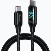 Mcdodo Mcdodo telefonski kabel USB tipa C - USB tip C, 1,2 m, črn