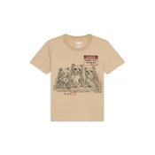 Levis Kids Majica FEED THE BEARS kamela/temno rdeča/črna