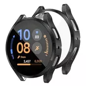 Ovitek z zaščito zaslona Techsuit Defense360 Pro za Samsung Galaxy Watch FE - črn