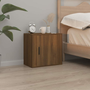 Zidni nocni ormaric smedeg hrasta 50x30x47 cm