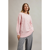 Womens loose-fitting sweater MOODO - pink