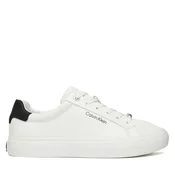 Superge Calvin Klein Vulc Lace Up Lth/Moire Bt HW0HW02747 Bela