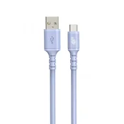 TB kabel USB-A - USB-C vijolični 1m