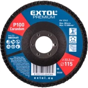 EXTOL Lamelni disk, poševni korund, premer 115 mm, P100 8803465