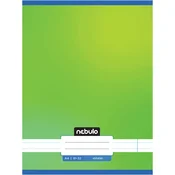 Nebulo: Šivana črtasta sveže zelena beležka 81-32 A/4