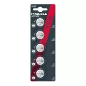 DURACELL PROCELL gumbasta baterija CR2032, litij, 5 kom/pak PROCELL-CR2032-5PK