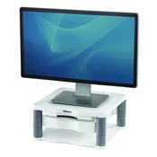 Stalak za monitor FELLOWES Premium Plus s ladicom, platinasto sivi 91713