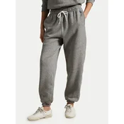Polo Ralph Lauren Spodnji del trenirke Prl Flc Pnt 211943009004 Siva Regular Fit