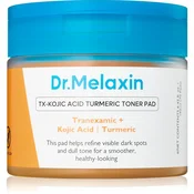 Dr. Melaxin TX Kojic Acid Turmeric toner Pad tonizirajoče blazinice za poenotenje tona kože 70 kos