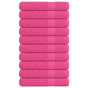 Vidaxl Savna brisače FROGN 10 kosov roza 80x200 cm 360 g/m2