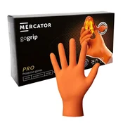 shumee Mercator Gogrip XL oranžne nitrilne rokavice 50 kosov