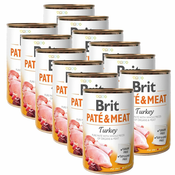 Konzerva Brit Paté & Meat Turkey 12x400 g