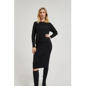 Womens knitted skirt MOODO - black
