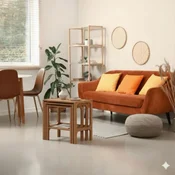 Hanah Home set od 3 umetnutih stocica CPT4740-50, tikovina