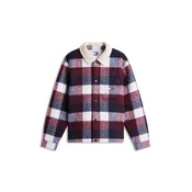 Tommy Jeans Prehodna jakna mornarska/jajčevec/vinsko rdeča/bela