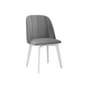 Stol Victorville 374 (Riviera 91) Siva, Bela, 83x48x55cm, Blago, Lesen