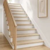 vidaXL Stopnice 8 kos 80 x 25 x 2 cm Bela Masivno hrastovo les