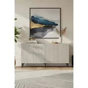 HANAH HOME Konzola Zeynep 150 White Travertine