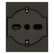 VIMAR LINEA PRIKLJUČNICA ŠUKO UNIV. FLAT P40 2M 16A ČRNA VI30211.G