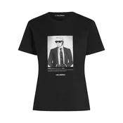 Karl Lagerfeld Majica črna/bela