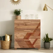 Hanah Home Commode Leva Gravis Flow, 80x95x43 cm, Smeda