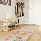 Vidaxl Pralna preproga 80x300 cm večbarvna