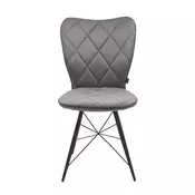 STOLICA siva, crna metal, tekstil
