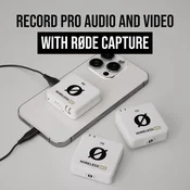 Rode RODE Wireless ME Dual White - kompakten brezžični mikrofonski sistem z dvema oddajnikoma za dvokanalno snemanje