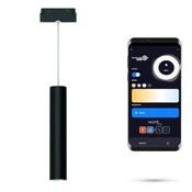 LED WiFi Zigbee cevna viseča svetilka črne barve 10W za magnetne tirnice SMART TRACK 48VDC 3000-5000K zatemnljiva