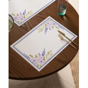 Madame Coco Set podmetaca za sto Merlot, 42x29cm, 4 komada, Ljubicasti