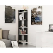 Hanah Home Polica 45x170x22cm Crno-Bela