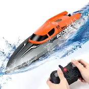 RC Gliser na daljinsko upravljanje JWD 601 Sivo narandzasti 2.4Gh