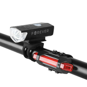 Prednje i stražnje LED svjetlo s ugradenom baterijom Forever BLG-100 za bicikl