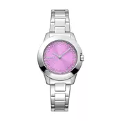 DKNY Analogna ura Park Ave  roza / srebrna / transparentna