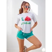 Resti Womens sports set with t-shirt and shorts Watermelon