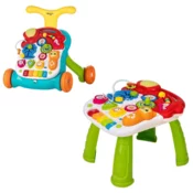 FREE 2 PLAY hodalica i interaktivni stol Walk&Play 2u1, multicolor