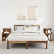 Nocni ormar 2 pcs Staro drvo 40 x 35 x 60 cm Konstruirano drvo