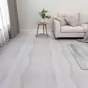 Podne daske 5,11 m2 55 pcs PVC Bijela i svjetlosiva